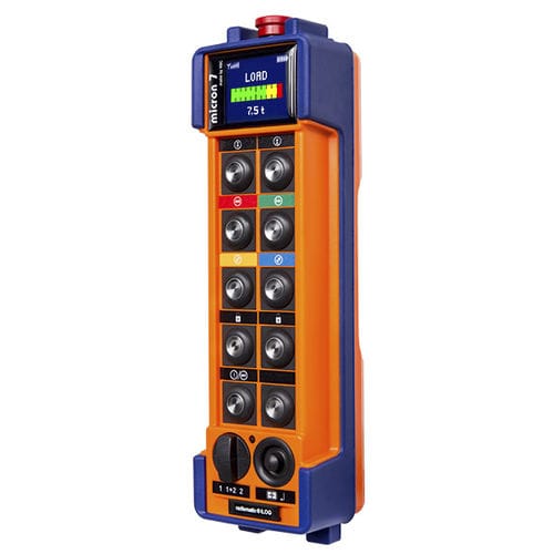 Radiocommande - micron 7 - HBC-radiomatic - à boutons / industrielle / pour grues