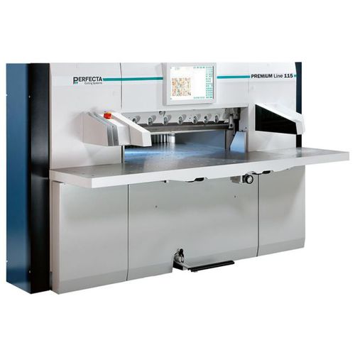 Massicot à affichage digital - 115 PREMIUM Line - perfecta - à grande vitesse / moyen format / avec lumière de précision