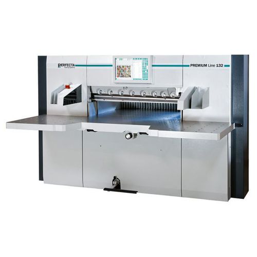 Massicot à affichage digital - 132 PREMIUM Line - perfecta - à grande vitesse / moyen format / avec lumière de précision