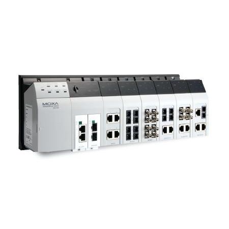 Commutateur Ethernet administrable - EDS-828 - Moxa Europe - 24 ports / gigabit / de niveau 2