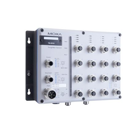 Commutateur Ethernet administrable - TN-5518 series - Moxa Europe - 12 ports / à liaison sans fil / gigabit