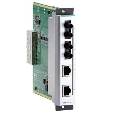 Commutateur Ethernet administrable - CM-600 series - Moxa Europe - 4 ports / de fibre optique / modulaire