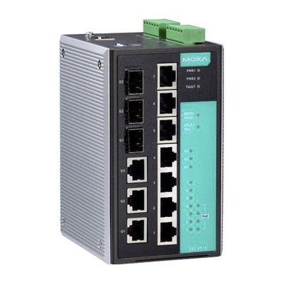 Commutateur Ethernet administrable - EDS-P510 - Moxa Europe - 10 ports / PoE / redondant