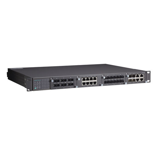 Commutateur Ethernet administrable - PT-7728-PTP series - Moxa Europe - 64 ports / ultra robuste