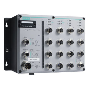 Commutateur Ethernet administrable - TN-5516-8PoE series - Moxa Europe - 12 ports / à liaison sans fil / PoE