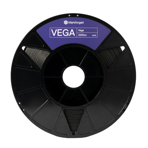 Filament PEEK pour imprimante 3D - Vega™ - Markforged - noir / renforcé de fibre de carbone / en aluminium