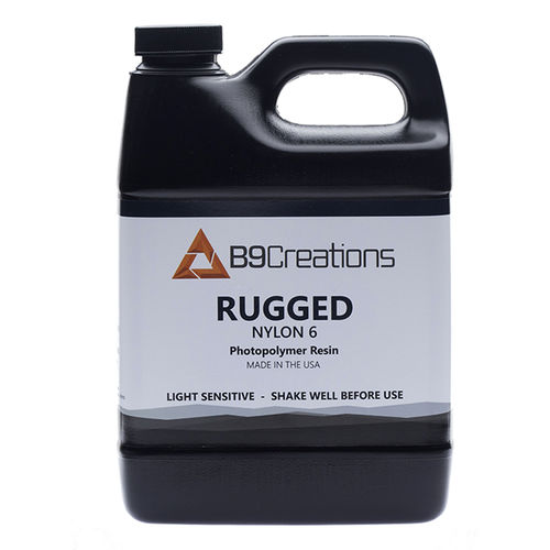 Résine d'impression 3D en polymère - Rugged - Nylon 6 - B9Creations - noire / industrielle