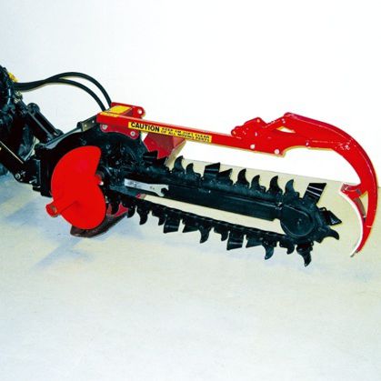 Trancheuse de sol à chaînes - 870260 - Norcar-BSB Ab Oy - montée sur tracteur / pour chargeuse