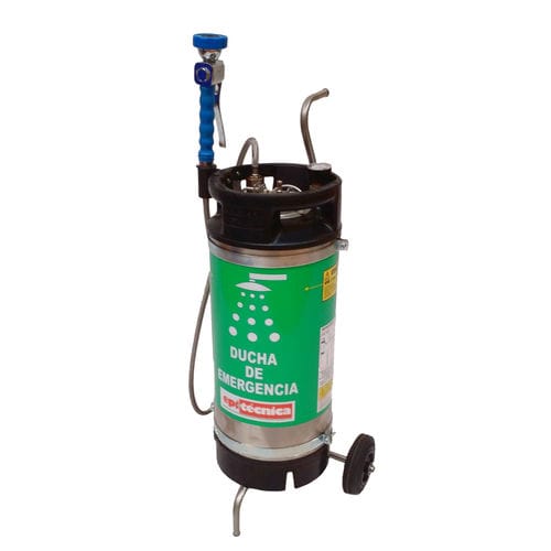 Douche de sécurité mobile - 6060EVO-C - EPITECNICA EUROPA, S.L. - avec douche oculaire / avec réservoir / pour laboratoire