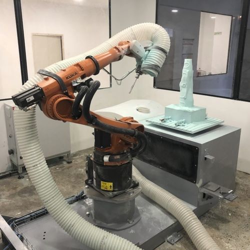 Cellule robotisée de fraisage - ERM Automatismes - pour centre d'usinage