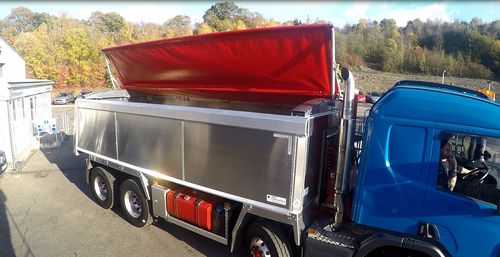 Système de bâchage électrohydraulique - STS TIPPER - Transcover