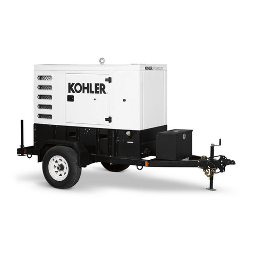 Groupe électrogène diesel - 55REOZT4 - KOHLER POWER SYSTEMS - monophasé / sur remorque / 60 Hz