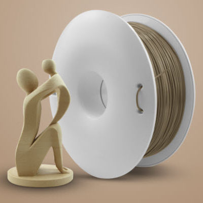 Filament PLA pour imprimante 3D - Fiberlogy - 1,75 mm / 2,85 mm / beige