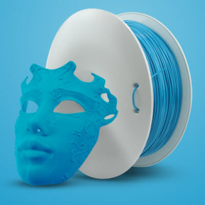 Filament PLA pour imprimante 3D - Fiberlogy - 1,75 mm / 2,85 mm / bleu