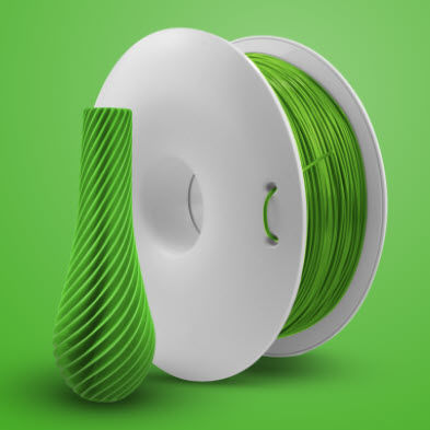 Filament PLA pour imprimante 3D - Fiberlogy - 1,75 mm / 2,85 mm / vert