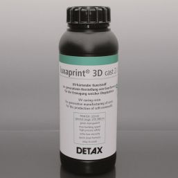 Résine d'impression 3D en silicone - Luxaprint® 3D cast 2.0 - DETAX - verte / pour audioprothèses