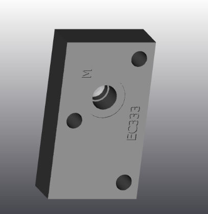 Plaque d'appui en fonte - EC333 - EUROFLUID HYDRAULIC SRL - rectangulaire / Cetop 3 / hydraulique