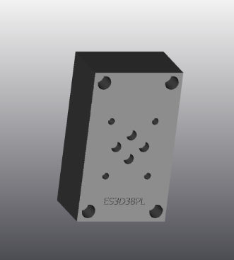 Plaque d'appui en fonte - ES3D38PL - EUROFLUID HYDRAULIC SRL - rectangulaire / Cetop 3 / hydraulique