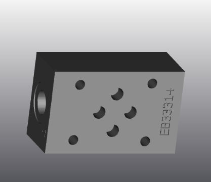 Bloc foré hydraulique 4 voies - EB373 - EUROFLUID HYDRAULIC SRL - en fonte / Cetop 3