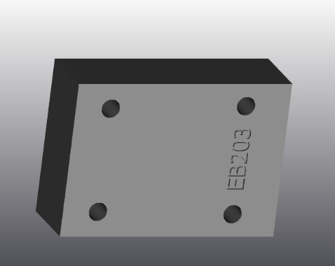 Plaque d'appui en fonte - EB203 - EUROFLUID HYDRAULIC SRL - rectangulaire / Cetop 3 / hydraulique