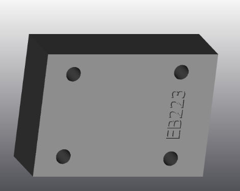 Plaque d'appui en fonte - EB223 - EUROFLUID HYDRAULIC SRL - rectangulaire / Cetop 3 / hydraulique