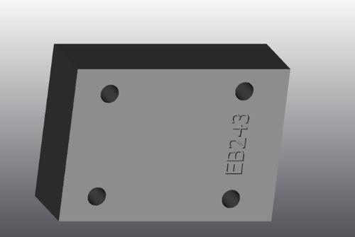 Plaque d'appui en fonte - EB243 - EUROFLUID HYDRAULIC SRL - rectangulaire / Cetop 3 / hydraulique