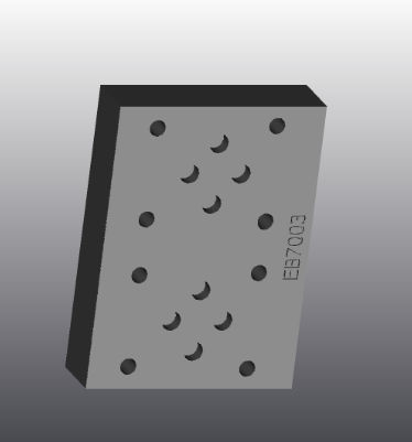 Plaque d'appui modulaire - EB7003 - EUROFLUID HYDRAULIC SRL - en fonte / rectangulaire / Cetop 3