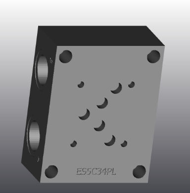 Manifold 4 voies - ES5C34PL - EUROFLUID HYDRAULIC SRL - en fonte / Cetop 5
