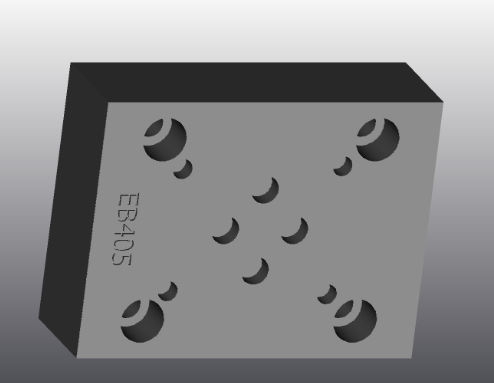 Plaque d'appui en fonte - EB405 - EUROFLUID HYDRAULIC SRL - Cetop 3 / Cetop 5 / hydraulique