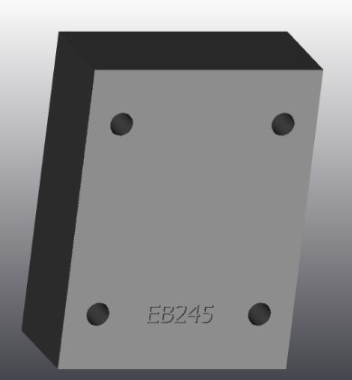 Plaque d'appui en fonte - EB245 - EUROFLUID HYDRAULIC SRL - rectangulaire / Cetop 5 / hydraulique