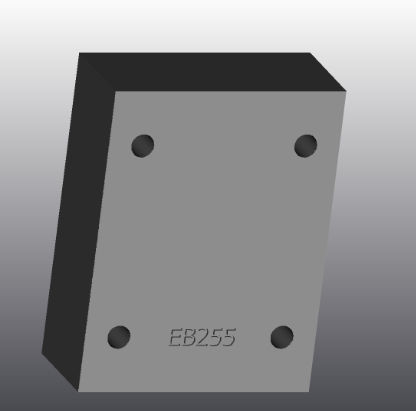 Plaque d'appui en fonte - EB255 - EUROFLUID HYDRAULIC SRL - rectangulaire / Cetop 5 / hydraulique