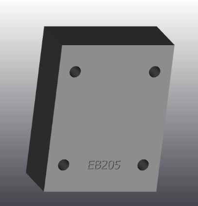 Plaque d'appui en fonte - EB205 - EUROFLUID HYDRAULIC SRL - rectangulaire / Cetop 5 / hydraulique