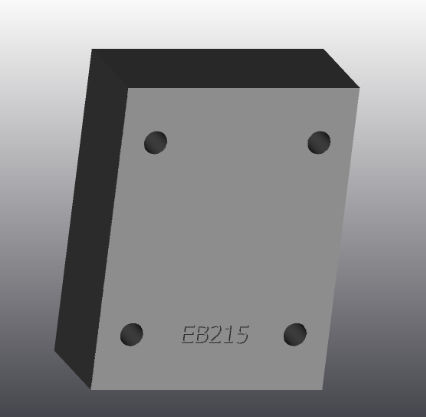 Plaque d'appui en fonte - EB215 - EUROFLUID HYDRAULIC SRL - rectangulaire / Cetop 5 / hydraulique