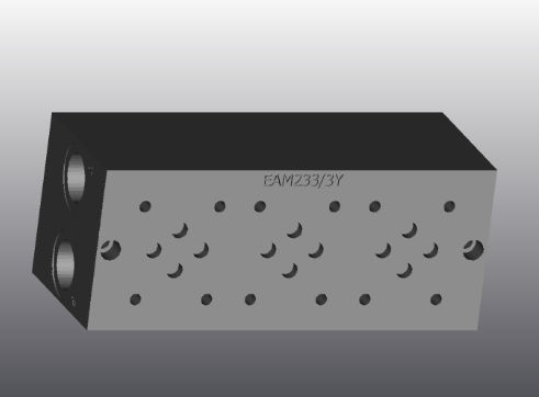 Bloc hydraulique 2 voies - EAM233/Y - EUROFLUID HYDRAULIC SRL - aluminium / Cetop 3