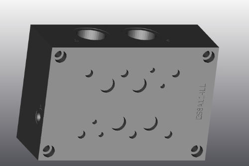 Manifold 4 voies - ES8A114LL - EUROFLUID HYDRAULIC SRL - en fonte / Cetop 8