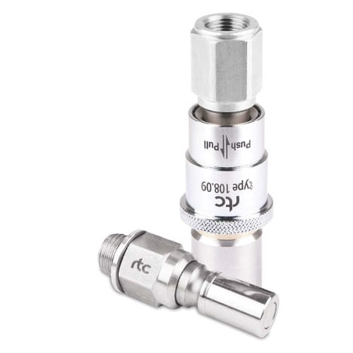 Raccord hydraulique - 108 series - RTC Couplings GmbH - rapide / en acier inoxydable