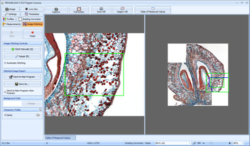 Module logiciel de mesure - Image Stitching - PROMICRA - d'inspection / d'analyse