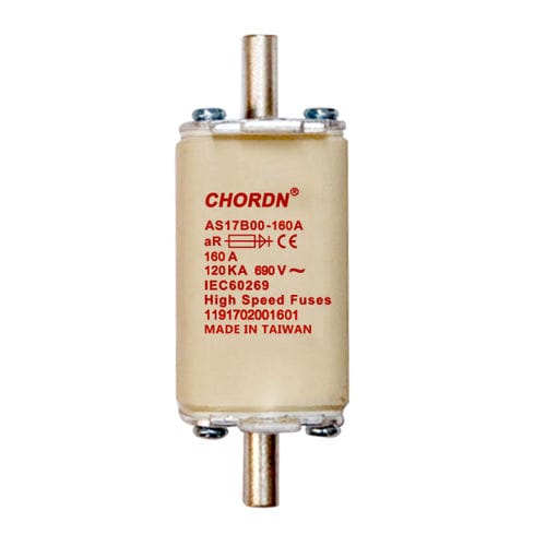 Fusible pour semi-conducteur - AS17B - Chordn - NH / Classe aR / en argent