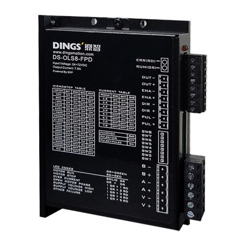 Contrôleur moteur micropas - DS-OLS8-FPD - Jiangsu DINGS' Intelligent Control Technology Co., - DC / à boucle ouverte