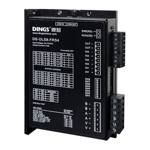 Contrôleur moteur micropas - DS-OLS8-FRS4 - Jiangsu DINGS' Intelligent Control Technology Co., - DC / à boucle ouverte / avec interface RS-485