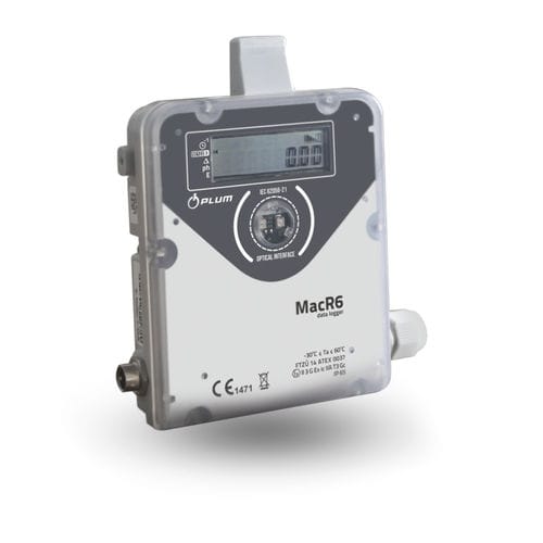 Enregistreur de données de débit - MacR6 - PLUM Sp z.o.o - sans fil / avec afficheur LCD / intelligent