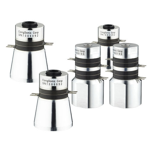 Transducteur à ultrasons piézoélectrique - Yuhuan Clangsonic Ultrasonic Co.,Ltd - haute fréquence / robuste / pour cuve de nettoyage