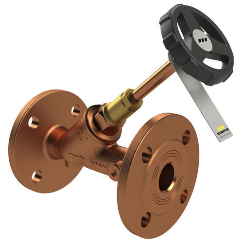 Vanne à membrane - 135 01 series - Kemper Olpe GmbH - avec volant / stop / pour l'eau