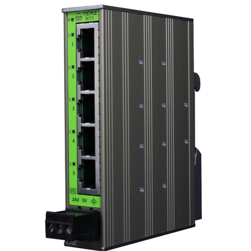 Commutateur Ethernet non administrable - NITE-RS Series - TERZ Industrial Electronics GmbH - 5 ports / ProfiNet / sur rail DIN
