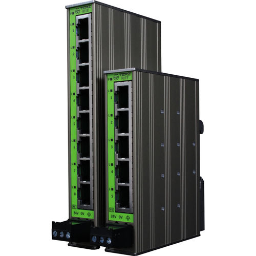 Commutateur Ethernet non administrable - NITE-RS series - TERZ Industrial Electronics GmbH - 8 ports / 5 ports / ProfiNet