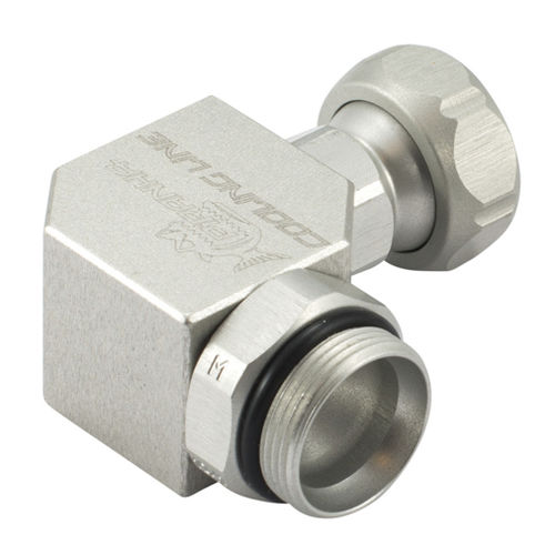 Raccord hydraulique - L-12.5 - Piranha Clamp GmbH - fileté / coudé à 90° / mâle-femelle