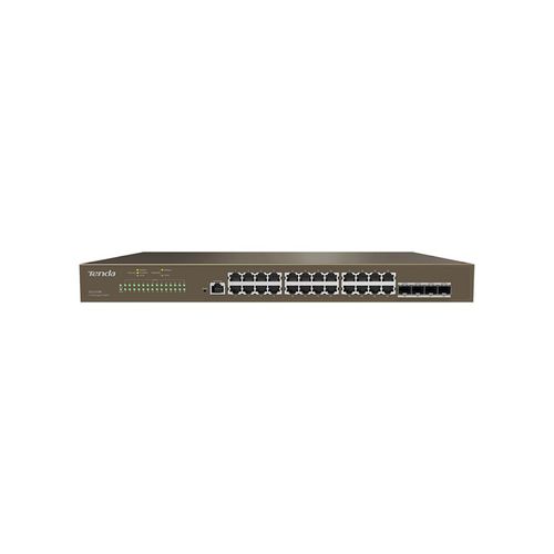 Commutateur Ethernet administrable - TEG5328F     - Shenzhen Tenda Technology Co.,Ltd. - 24 ports / de niveau 2 / de niveau 3