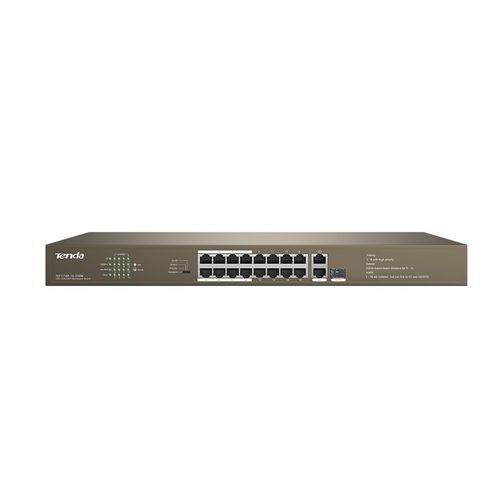 Commutateur Ethernet non administrable - TEF1118P - Shenzhen Tenda Technology Co.,Ltd. - 16 ports / gigabit / à liaison sans fil