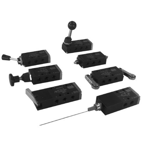 Distributeur pneumatique à tiroir - EK series - Waircom - à galet / 3/2 / 5/2 voies