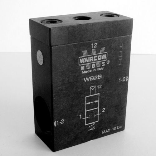 Distributeur pneumatique à tiroir - WB series - Waircom - actionné pneumatiquement / 2/2 / à ressort de rappel